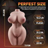 Male Sex Doll Torso with Big Boobs Soft Ass Textured Vagina Anal Tunnel Toy Plus