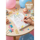 30Pcs Spring Wildflower Baby Shower Games, Baby In Bloom Predictions And Advice Game, Gender Reveal Game, Floral Baby Shower Decorations