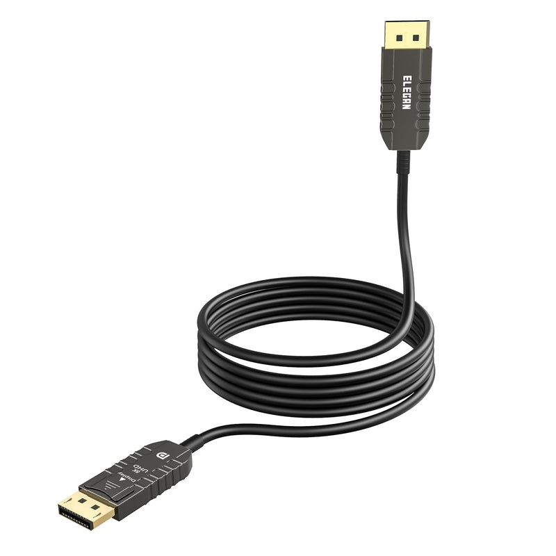 8K Fiber Optic Displayport 1.4 Cable 50 Ft, Active Optical Dp To Dp Cable Supp