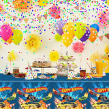 3Pieces Hot Car Themed Plastic Tablecloth Hot Race Car Birthday Party Plastic Table Covers For Kids Boys Racing Car Birthday Baby Shower Party Decorations Supplies 54X108Inch
