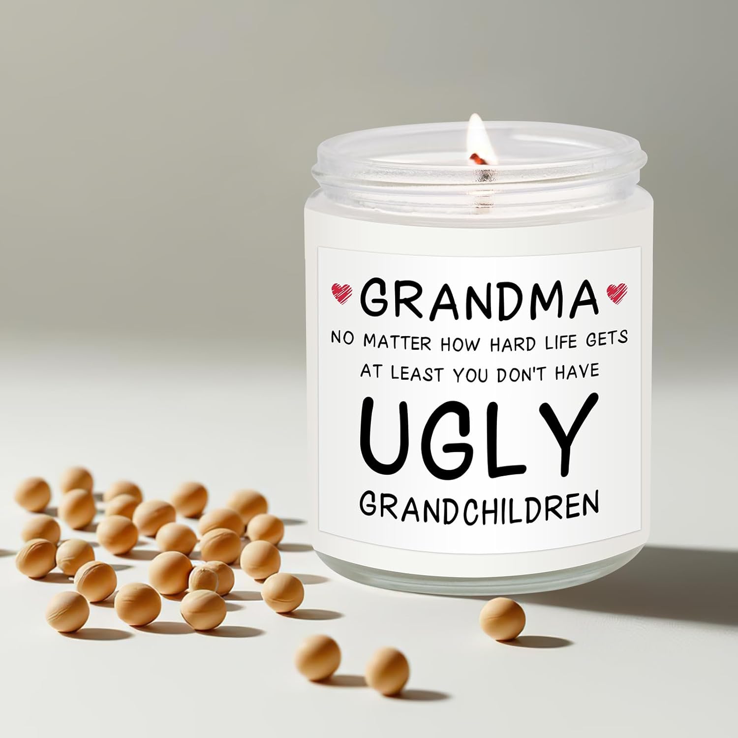 Christmas Gifts For Grandma Women Birthday 2025 Best Nana Grandmother Grandma Gifts From Grandson & Granddaughter Unique Funny Christmas Presents For Grandparents, 100% Soy Wax Candle