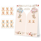 Gender Reveal Games Bear Gender Reveal Decorations Gender Reveal Ideas 48 Pcs Little Bear Stickers Boy Or Girl Games Party Supplies For Gender Reveal Voting Use Gender Reveal Decor