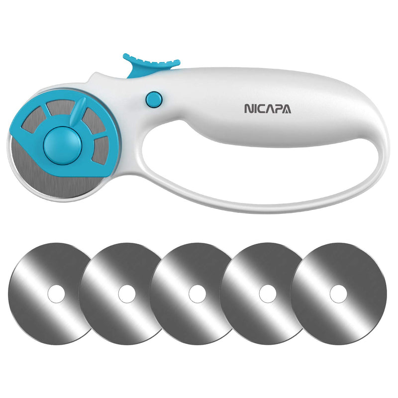 45Mm Rotary Cutter For Fabric With Safety Lock Ergonomic Classic Comfort Loop