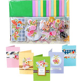 Diy Greeting Card Kits, Paper Greeting Card Set Handmade Diy Making Material Set For Birthday Invitation, Thanksgiving Christmas Holiday Baby Shower 15 Cards + 15 Envelopes