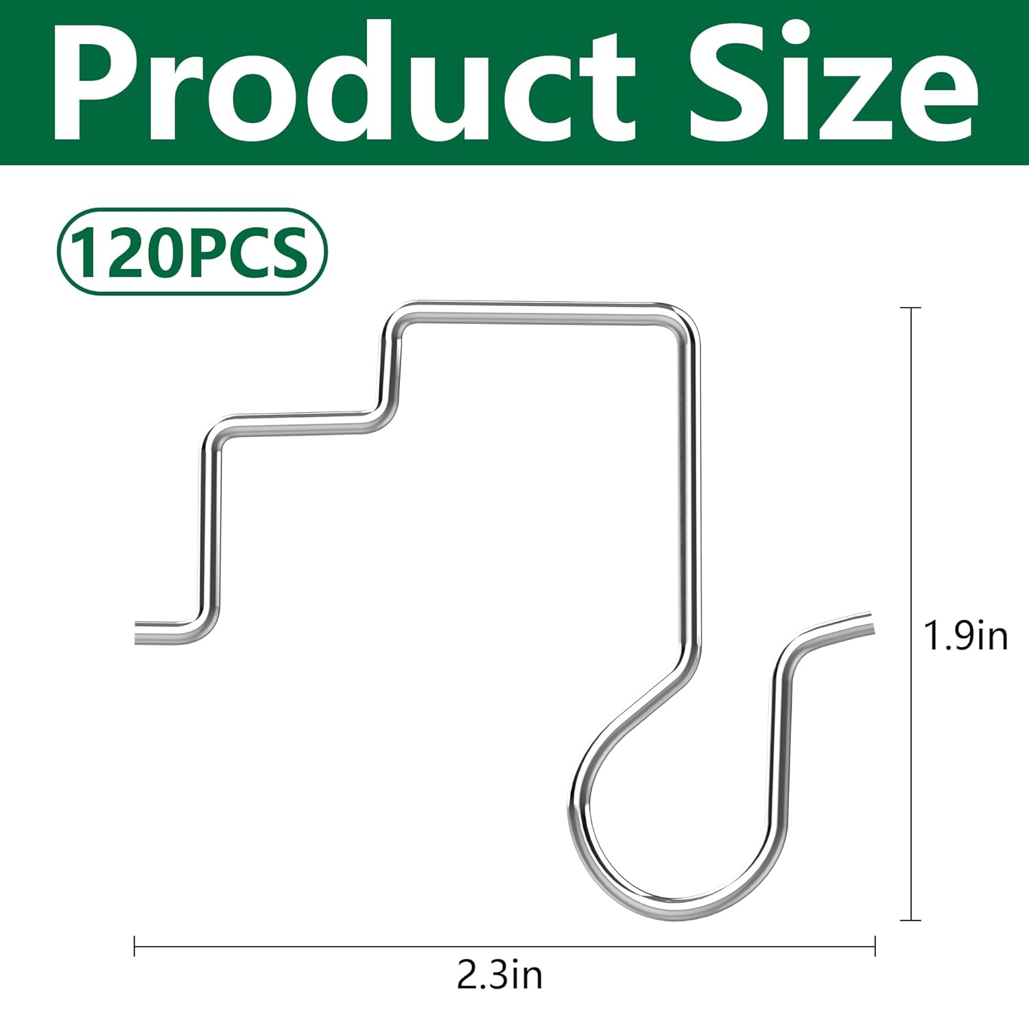 120 Pcs Christmas Gutter Light Hooks, Stainless Steel Christmas Gutter Clips, Outdoor Mesh Light Hanger Hook For Xmas Halloween Holiday Party Hanging Decoration