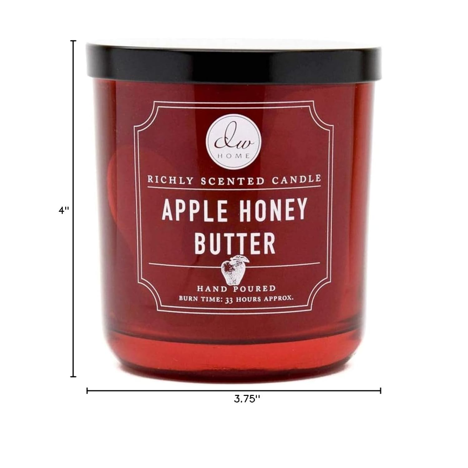 Medium Single Wick Candle, Apple Honey Butter