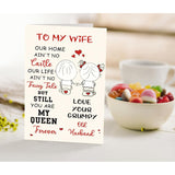 Anniversary Card For Wife, Valentines Day Card For Wife, Romantic Birthday Card For Wife, Funny Valentines Day Card For Her