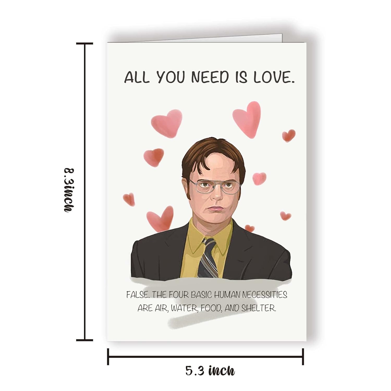 Naughty The Office Inspired Dwight Anniversary Card For Him Her, Sweet Love Card, Lovely Valentine’S Day Card