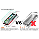 iPhone SE/8/7 Clear Case with Screen Protector Military-Grade Shockproof