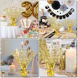 6Pc Metallic Foil Star Centerpieces Gold Table Decor Christmas New Year