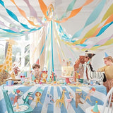 Meri Meri Animal Parade Party Banner (Pack of 1), 10' Strand Including Excess Cord, Reusable Meri Meri Garland