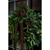 Brown Velvet Ribbon 1.5'' 25 Yards For Christmas Tree, Gift Wrapping, Flower Bouquet, Wreath Decorations, Bow Making