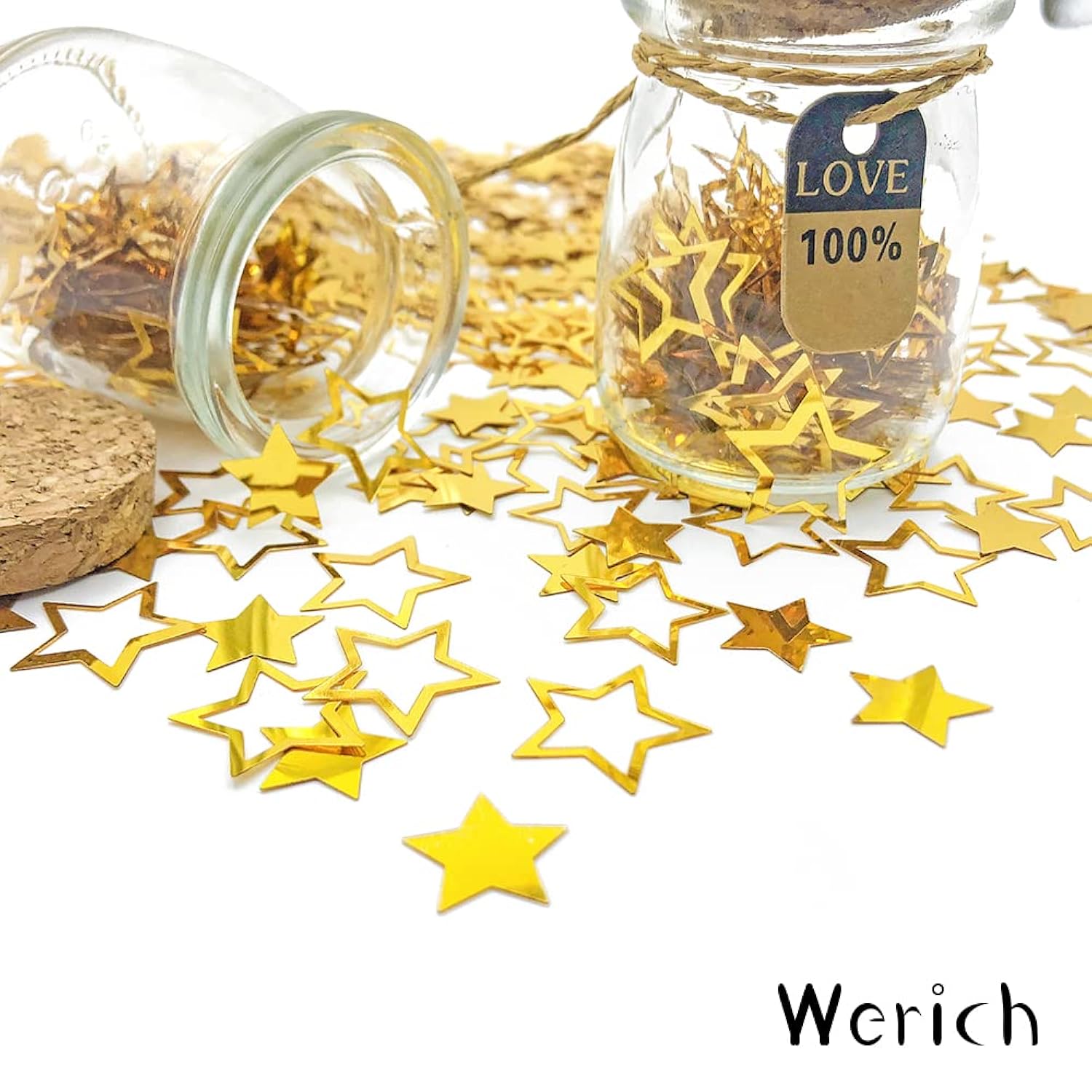Star Confetti Merry Christmas Max Gold Metallic Foil Stars For Baby Showe Wedding Bridal Shower Festival Theme Decorations