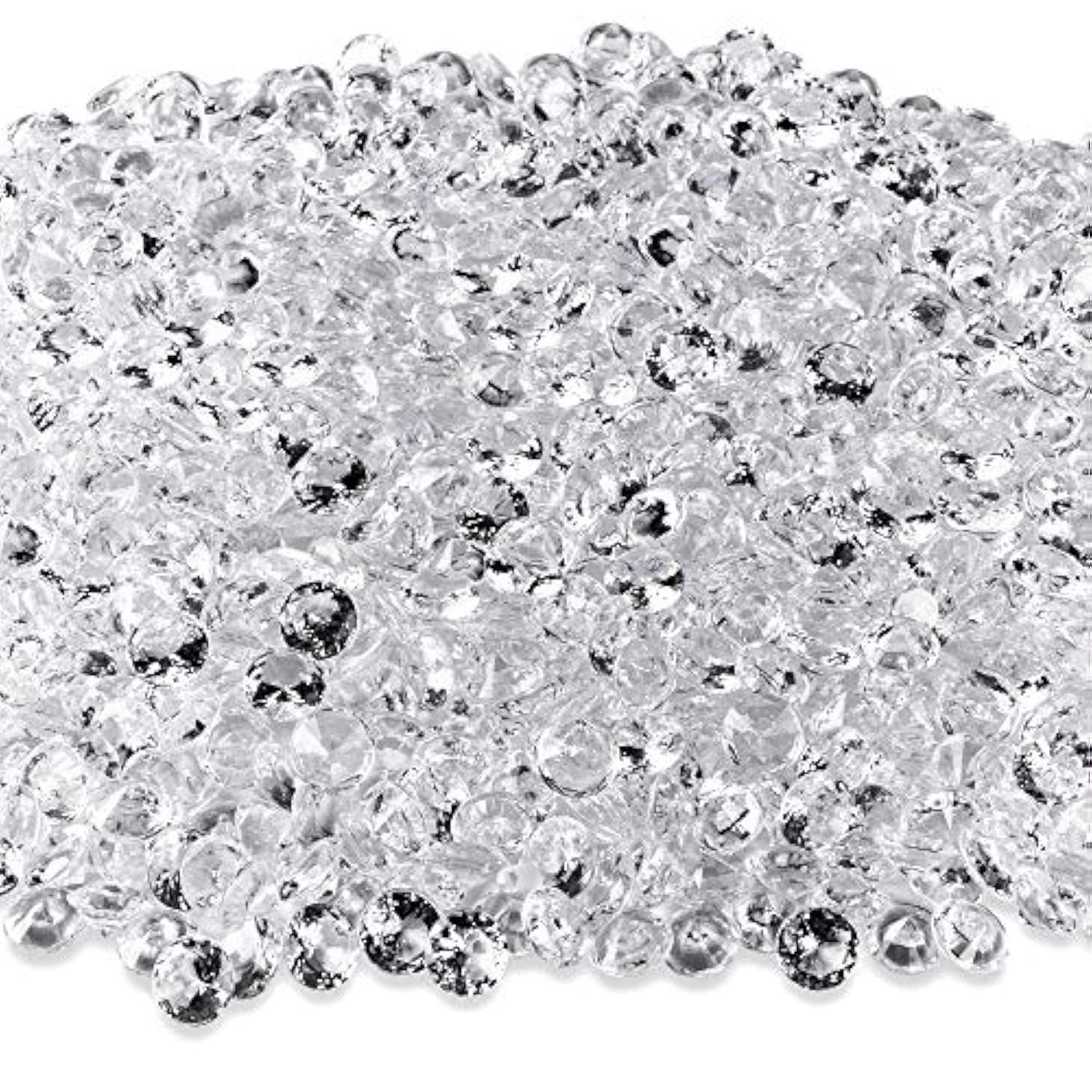 Diamond Table Confetti Party Toy Decorations For Weddings, Bridal Shower, Birthdays, Graduations, Home, And More. 800 Count, 4 Carat/8Mm Jewels