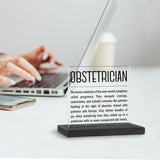 Obstetrician Definition, Obstetrician Gifts For Women, Men, Obstetrician Office Desk Decor, Obstetrician Dr Appreciation Thank You Gifts Decorative Signs Plaques Wab4