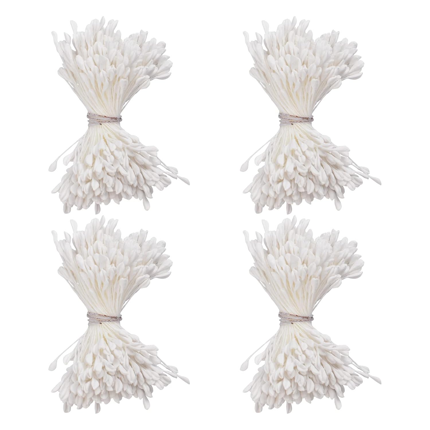 White Matte Stamens For Crafts, 1360 Pcs Stamens For Artificial Flowers Diy Wedding Party Home Scrapbook Decoration