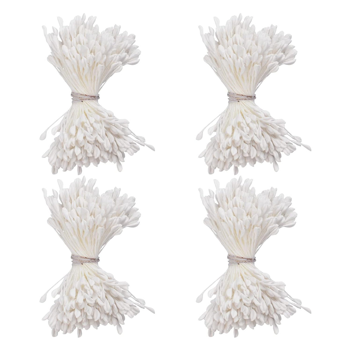 White Matte Stamens For Crafts, 1360 Pcs Stamens For Artificial Flowers Diy Wedding Party Home Scrapbook Decoration