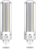 GX24Q LED Light Bulbs 2 Pack 22W CFL Replacement 6000K Daylight 4 Pin PL C Lamp Ballast Bypass