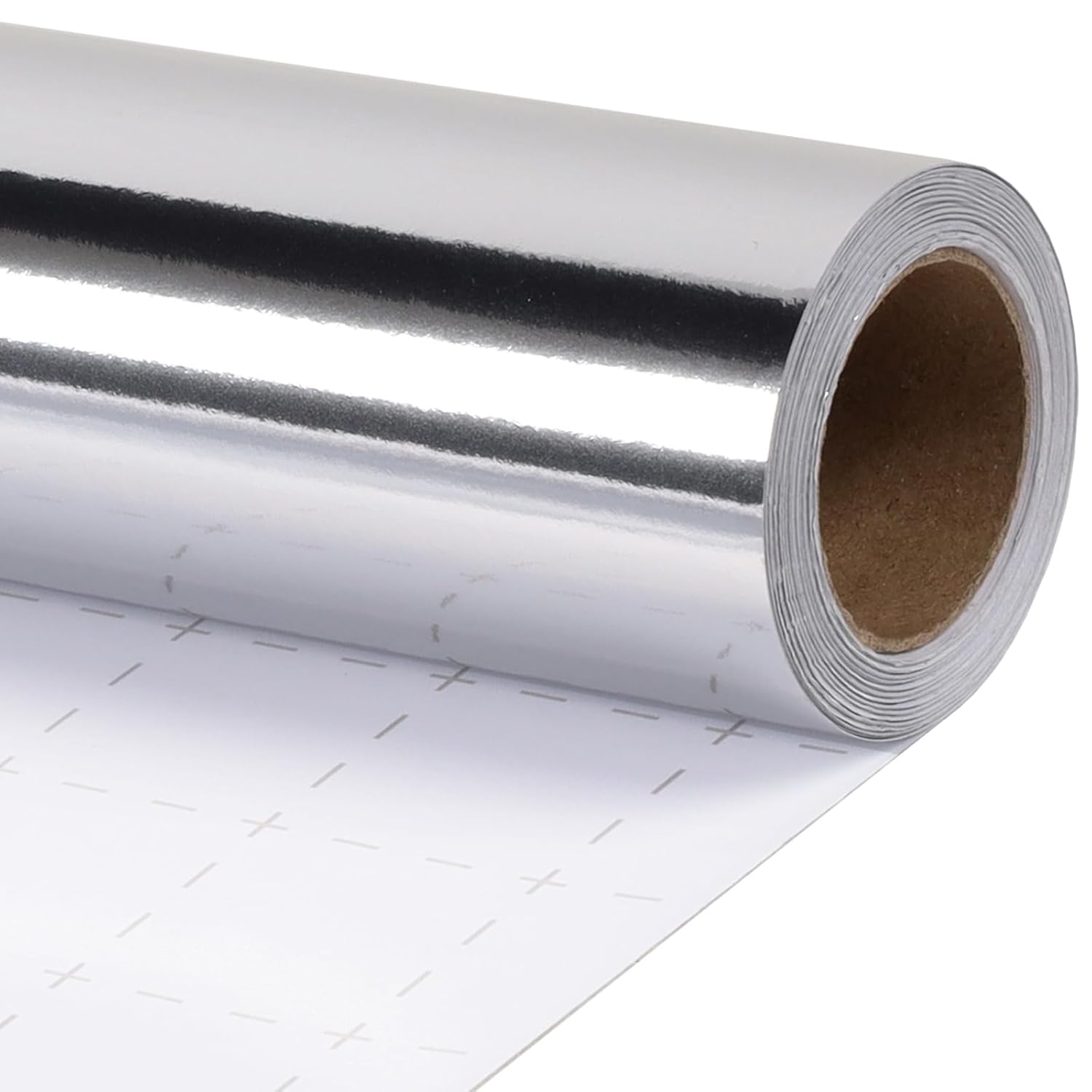 Silver Foil Wrapping Paper Roll, 30 Inch X 33 Feet Premium Metallic Gift Wrap For Christmas, Holiday, Wedding, Birthday & Celebration Gifts