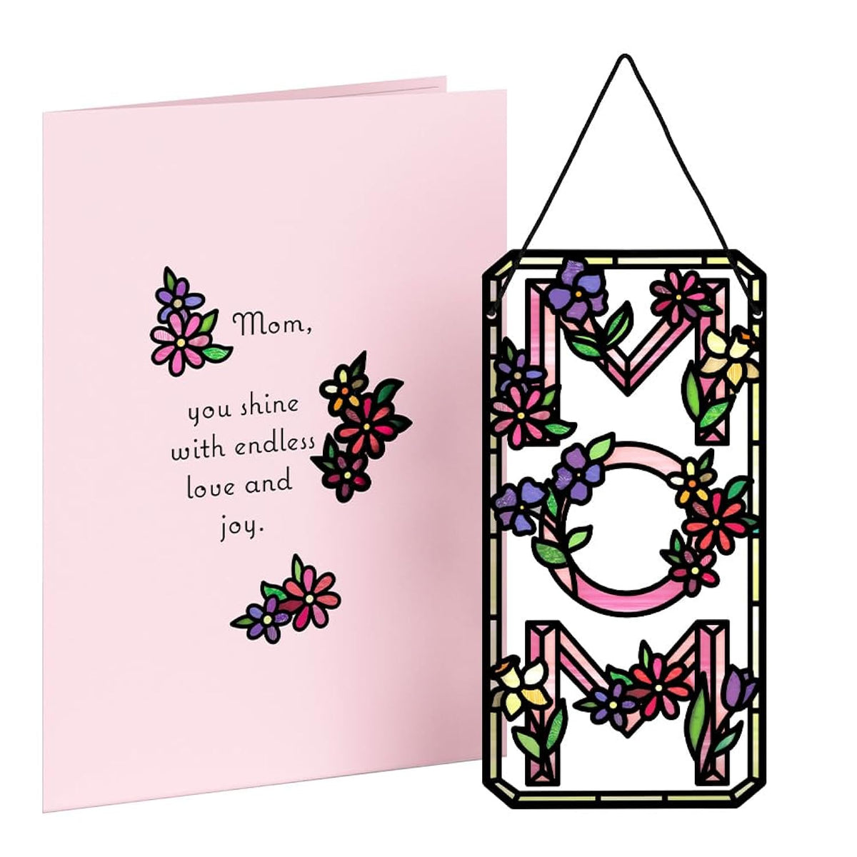 Mother'S Day Suncatcher Card For Her - 3D Greeting Cards For Mom, Wife, Women - Mom, You Shine With Endless Love And Joy - 5" X 7" Floral Card - Blank Notecard & Envelope Included