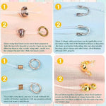 2160 Pieces Crimp Beads Kit For Jewelry Making, Knot Covers, Crimp Bead Covers, Crimp Tubes, Jump Rings And Wire Guardians With Crimping Pliers, Elastic String For Bracelets Necklaces Making