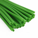 30Pcs 12Inch Artificial Flower Stem Covers For Diy Wedding Bouquet Corsage And Floral Arrangement, Green