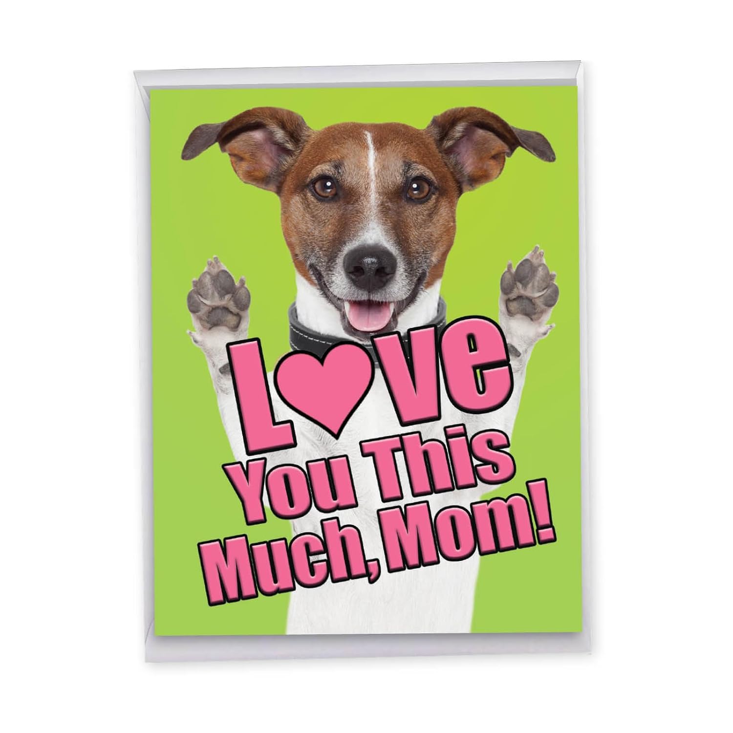 - Jumbo Mother'S Day Card (8.5 X 11 Inch) - Big Animal Greeting Notecard - Dog Love You This Much J6611Fmdg
