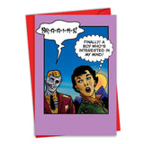 , Happy Valentine'S Day Card With Envelope - Note Card For Loving Valentine - Zombie Brains 7369