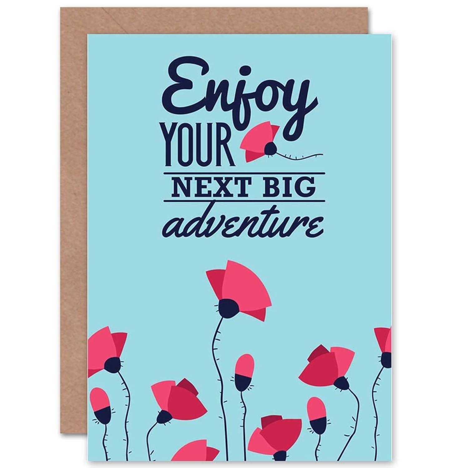 Travel Leaving Big Adventure New Art Gift Sealed Greeting Card Plus Envelope Blank Inside