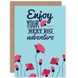 Travel Leaving Big Adventure New Art Gift Sealed Greeting Card Plus Envelope Blank Inside