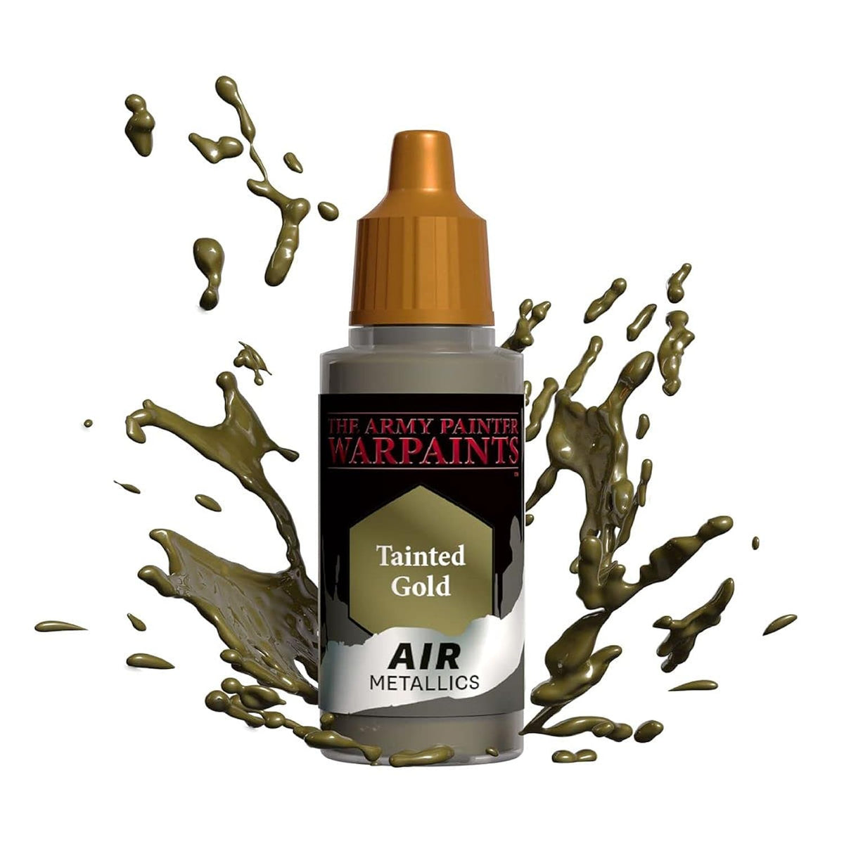 Warpaint Air Metallics Tainted Gold - Acrylic Non-Toxic Heavily Pigmented Water Based Paint For Tabletop Roleplaying, Boardgames, And Wargames Miniature Model Painting