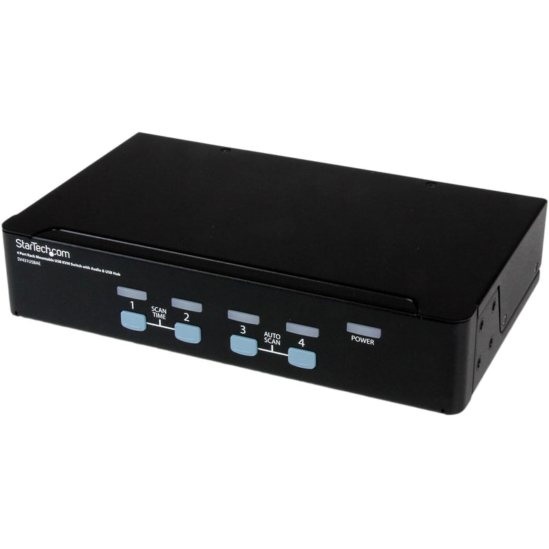 4 Port Rack Mountable Usb Kvm Switch With Audio & Usb Hub - Kvm / Audio / Usb