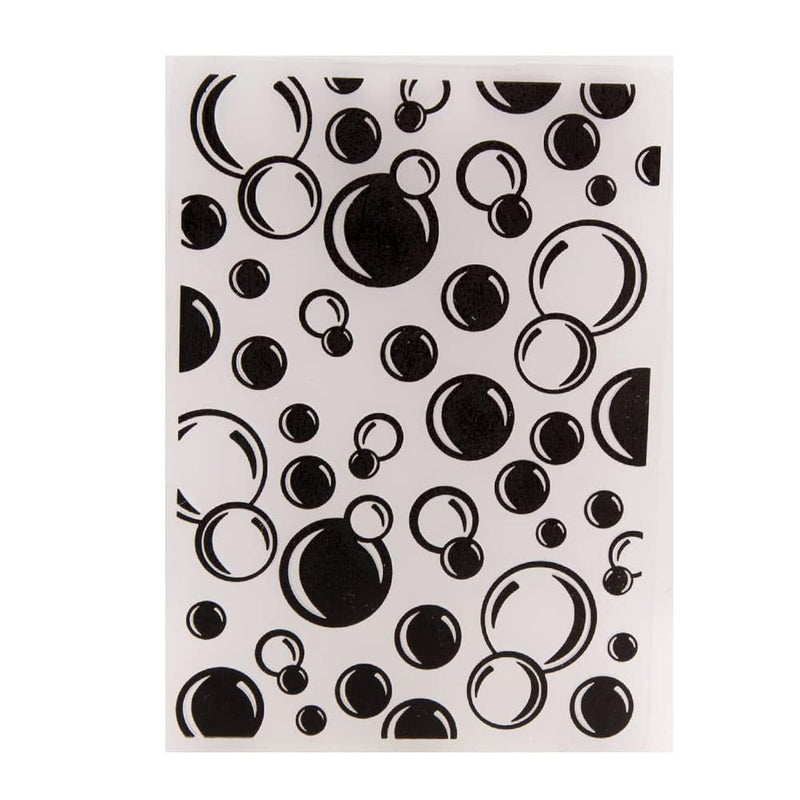 Water Drop Bubbles Pattern Plastic Embossing Folders For Card Making Scrapbook