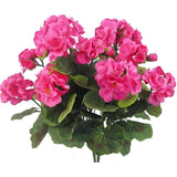 2Pcs Artificial Geraniums,Silk Flower Artificial Flowers Are Used For Home Decoration, Indoor, Outdoor Garden, Patio, Vase, Table Decoration, Home Decoration (Rose Red)