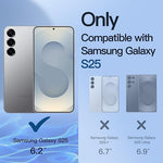 2-Pack Privacy Screen Protector for Samsung S25 5G, Anti-Spy, Tempered Glass, Fingerprint ID