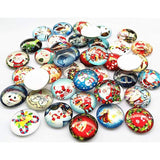 30Pcs 20Mm(3/4") Assorted Styles Christmas Snow Man Tree Claus Jingle