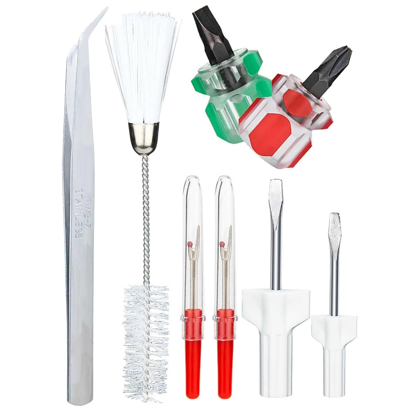 Sewing Machine Cleaning Kit, 8Pcs Repair Machine Sewing Tools Includes Tweezer