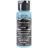DecoArt Americana Multi-Surface Satin Acrylic Paint, 2-Ounce, Turquoise Waters