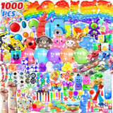 1000Pcs Party Favors For Kids, Fidget Toys Pack,Bulk Toys Goodie Bag Stuffers,Prize For Kids Treasure Box Toys For Classroom Rewards ,Birthday Party Gift, Carnival Prize, Pinata Pinata Filler
