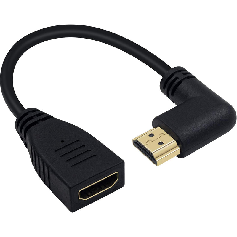 8K Hdmi Extension Cable, Short 8K Hdmi 90 Degree Right Angle Male To Female Hd