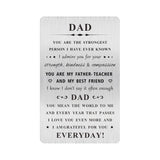 Dad Valentines Card Gifts - You Mean The World To Me - I Love You Dad Gifts, Birthday