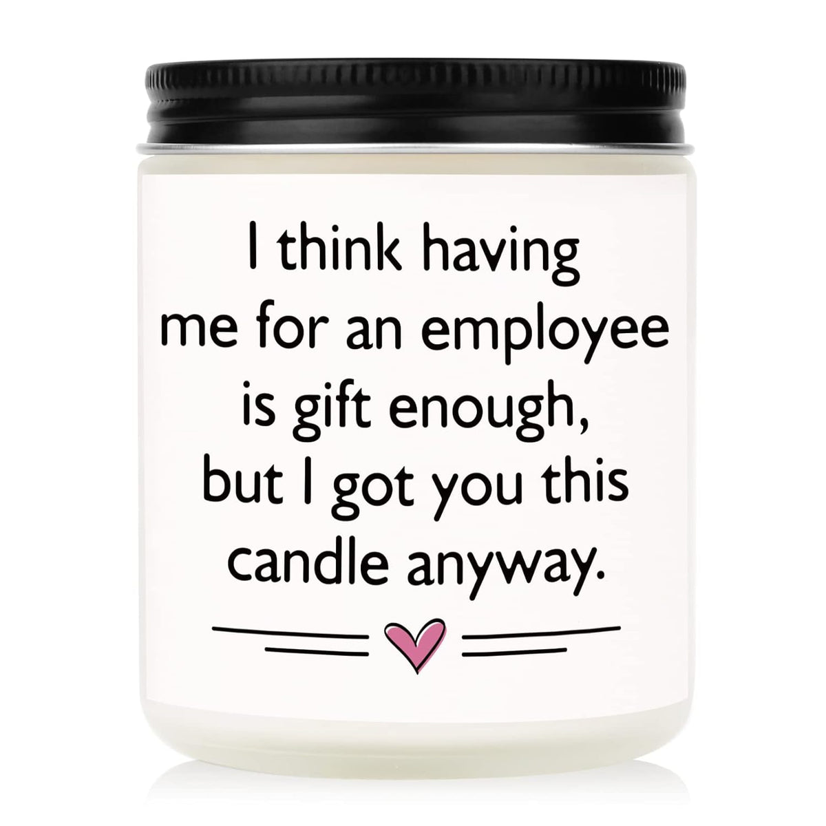 Scented Candles - Boss Gifts For Women Men, Funny Birthday Gift For Best Boss Lady, Christmas Cool Gifts For Bosses Female- Lavender Natural Soy Wax Candle