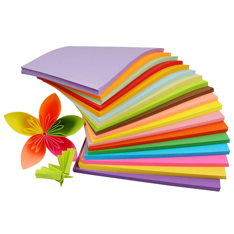 100 Sheets A4 Color Copy Paper Multipurpose Double Sided Origami Printing Fold