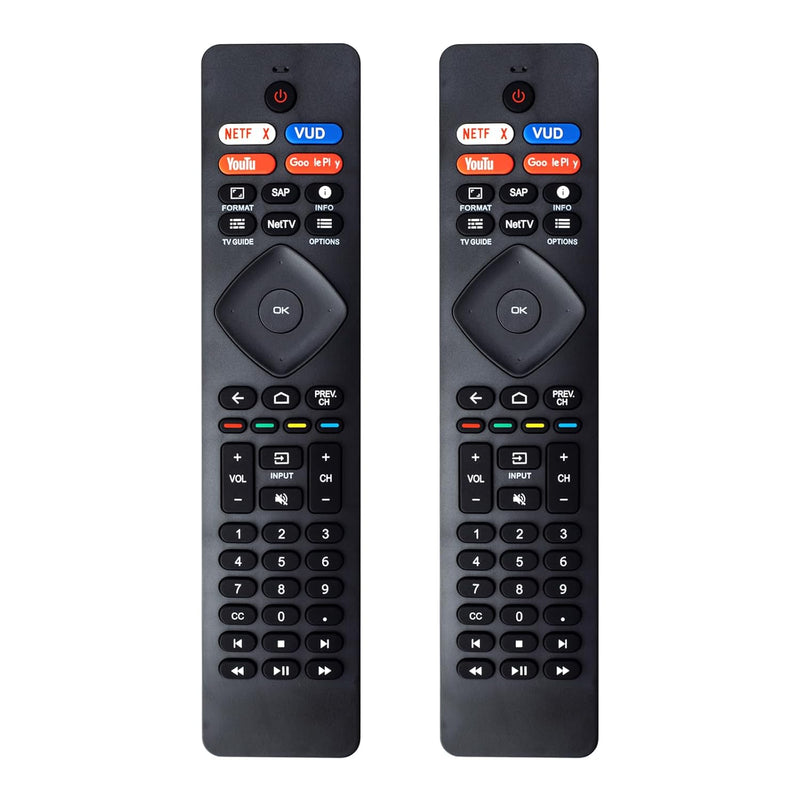 2 Pack Nh800Up Rf402A-V14 Ir Remote Control Replacement For Philips Android 4K