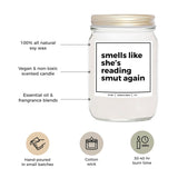 You Nique Designs Smut Candle 8Oz - Smut Reading Lovers Candles - Smutty Book Lovers Surprise Ideas, Funny Reader Gifts - Smutty Gifts - Smut Book Merch (Lavender & Vanilla)