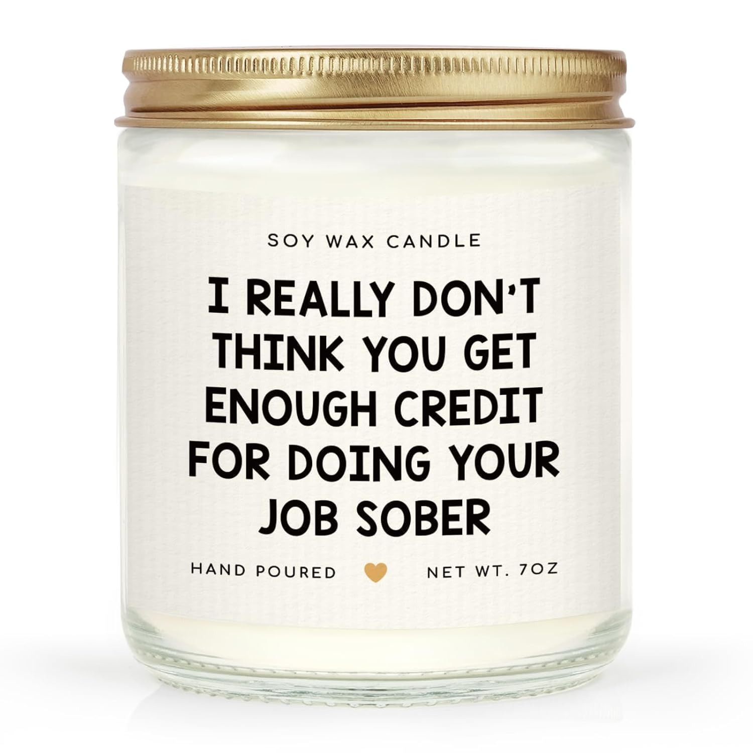 Best Boss Gifts For Women & Men, Birthday Gifts For Work Bestie, Coworkers, Manager - Handmade Lavender Scent Natural Soy Wax Candle (7Oz)