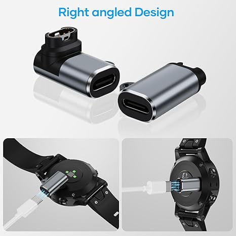 4 Pack USB C Garmin Watch Charger Cable Adapter for Fenix 8 7 Vivoactive Venu Forerunner Instinct Epix