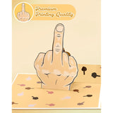 Middle Finger Pop Up Cards With Envelope - 3D Humorous Birthday Cards For Men Husband Boyfriend Male Friend Coworkers With Offensive Humor Blank Note, Hilarious Naughty Prank Gag Gifts For All Occasion