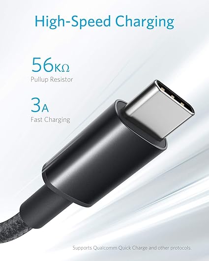 2 Pack USB A to USB C Fast Charging Cable 6FT Black for iPhone 17 Samsung Galaxy LG Beats
