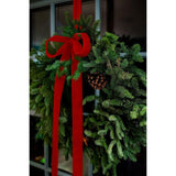 Red Velvet Ribbon 1.5'' 25 Yards For Christmas Tree, Gift Wrapping, Flower Bouquet, Wreath Decorations, Bow Making